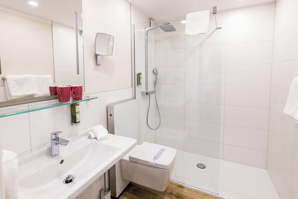 Classic Double or Twin Room, Mountain View | Bathroom | Shower, hair dryer, towels, soap