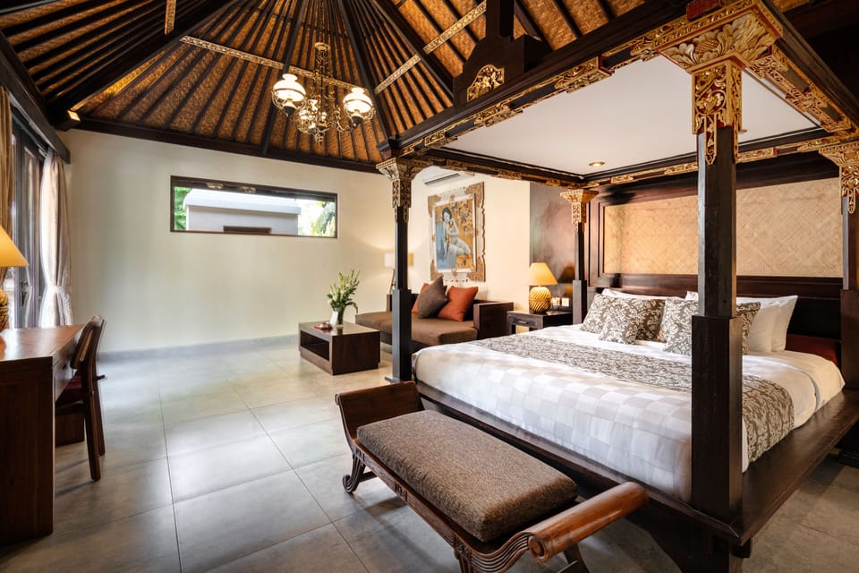 Svarga Pool Villa 101 | Premium bedding, minibar, in-room safe, blackout drapes