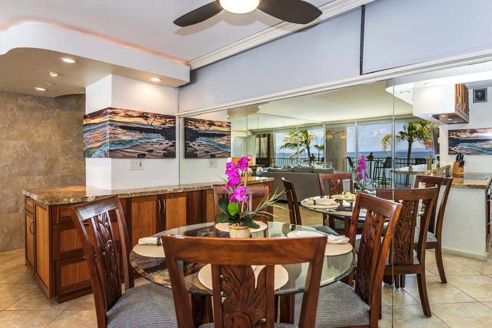 Condo, 1 Bedroom | Private kitchen | Coffee/tea maker, full-size fridge, microwave, oven