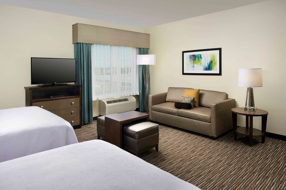 TV, DVD player, MP3 dock