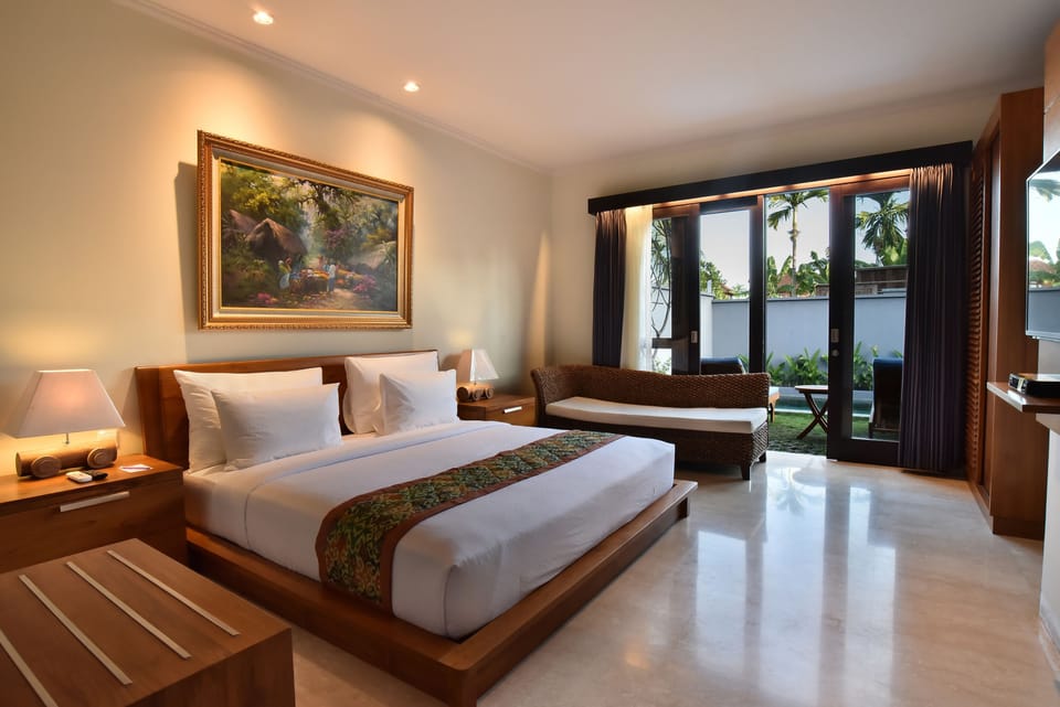 Villa, 2 Bedrooms, Private Pool | Minibar, in-room safe, desk, soundproofing