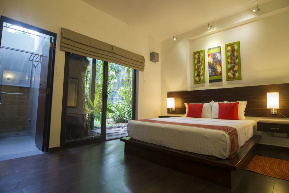 Standard Double Room, 1 Queen Bed, Garden Area | 1 bedroom, premium bedding, in-room safe, individually decorated