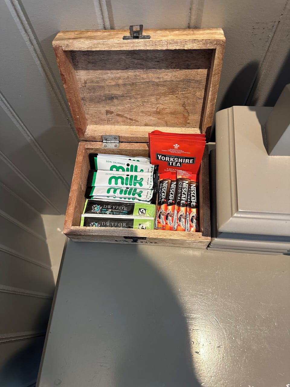 Individually decorated, individually furnished, desk, laptop workspace