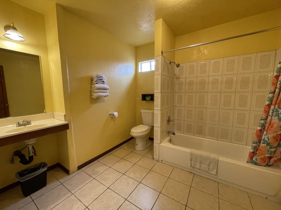Family Double Room | Bathroom | Combined shower/tub, free toiletries, hair dryer, towels