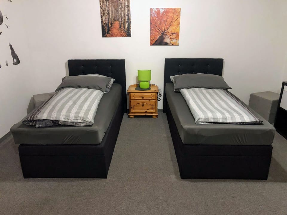 Double Room, Private Bathroom (Doppel getrennte Betten)