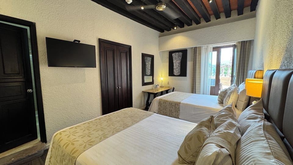 Deluxe Room, 2 Double Beds | In-room safe, desk, iron/ironing board, WiFi (free)