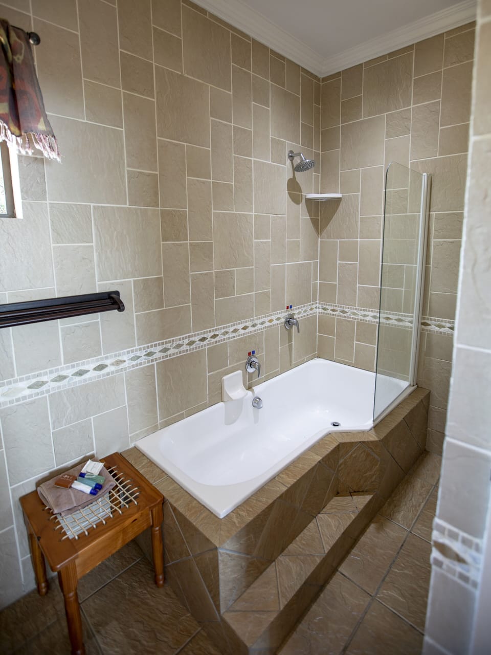 Free toiletries, towels