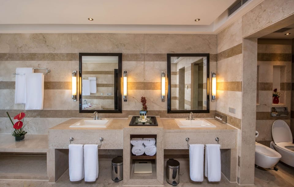 Infinity Suite (Adults Only) | Bathroom | Free toiletries, hair dryer, bidet, towels