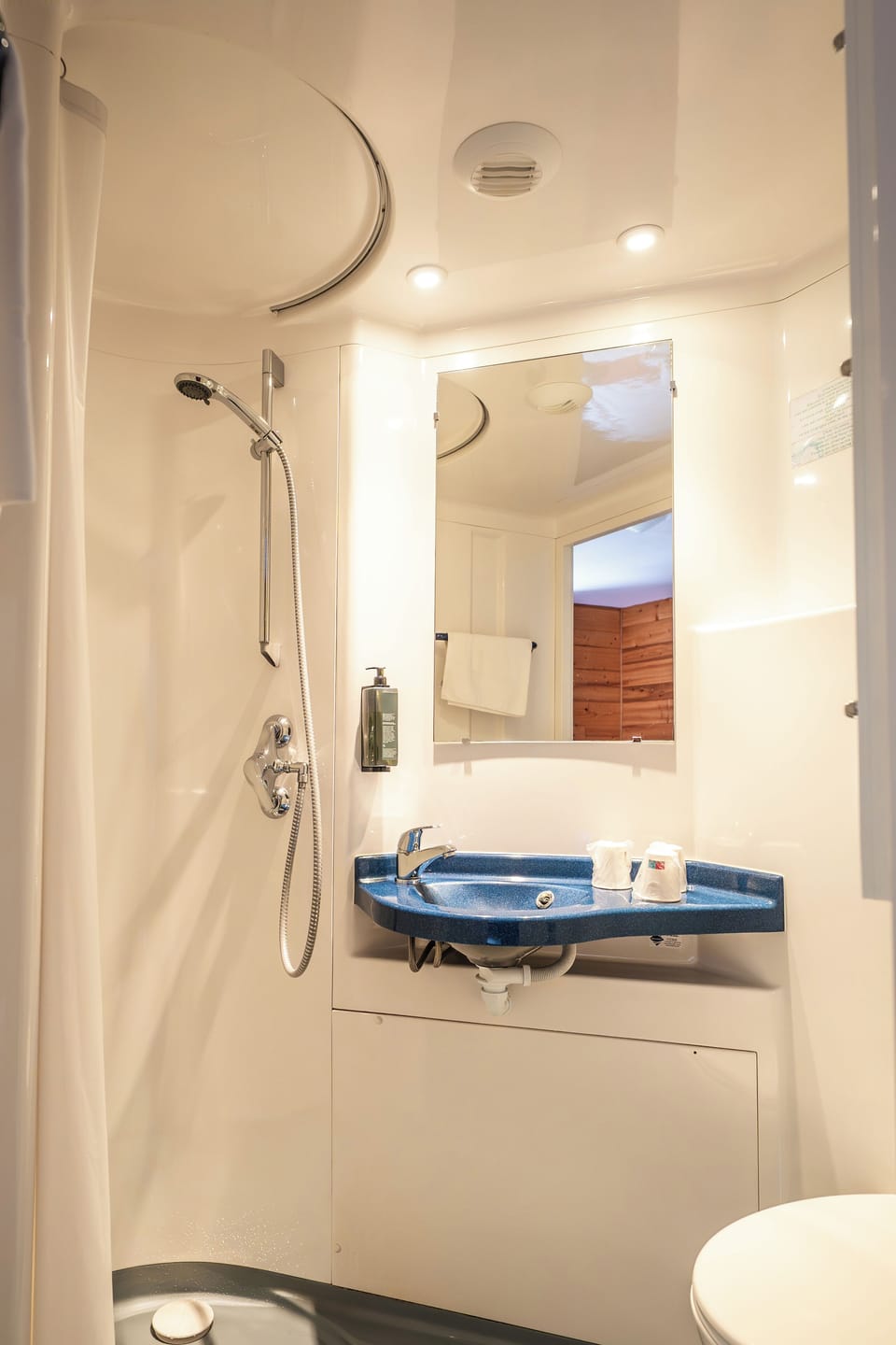 Free toiletries, hair dryer, towels