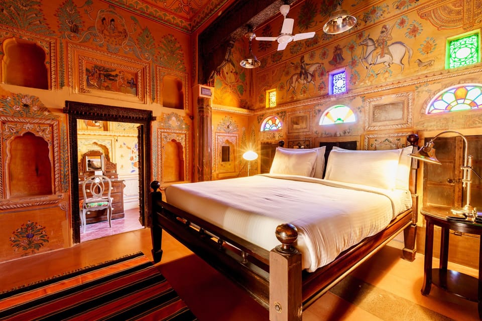 Luxury Double Room, 1 Bedroom, Non Smoking, Courtyard view | In-room safe, desk, iron/ironing board, free WiFi