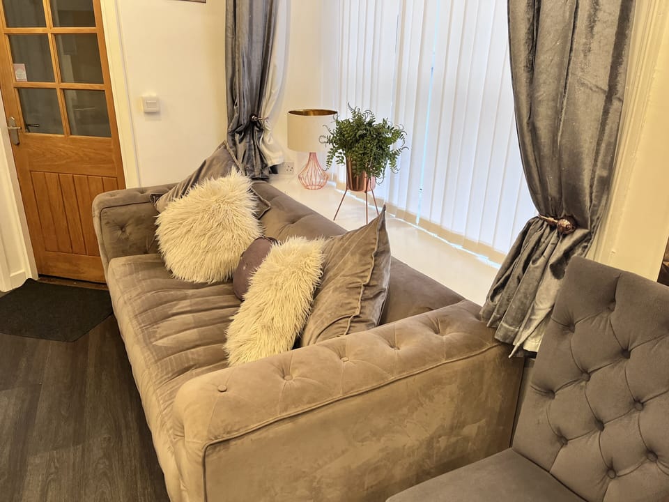 Family Room | Individually decorated, individually furnished, blackout drapes