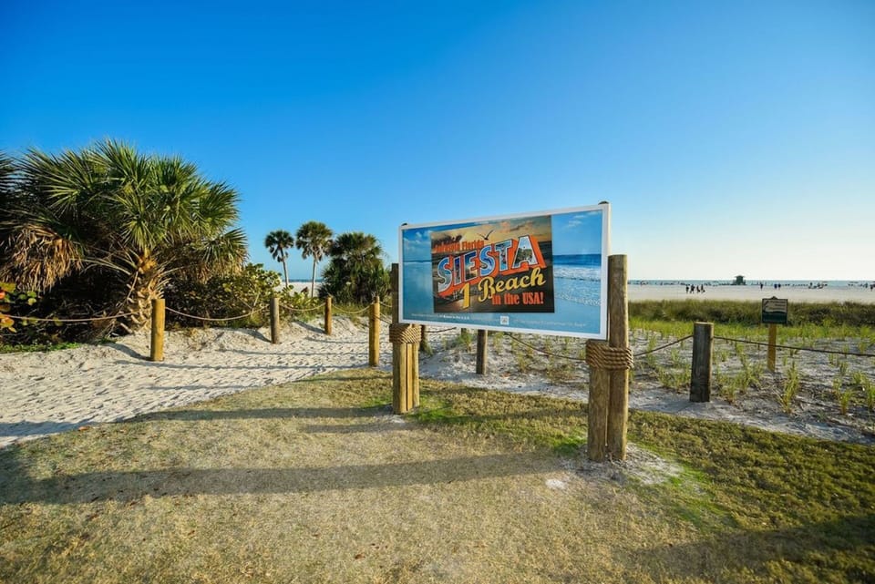 Private beach, white sand