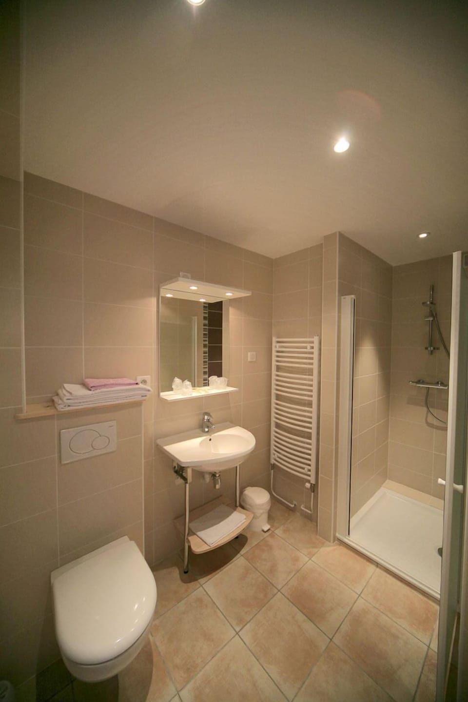 Comfort Triple Room | Bathroom | Shower, free toiletries, hair dryer, towels