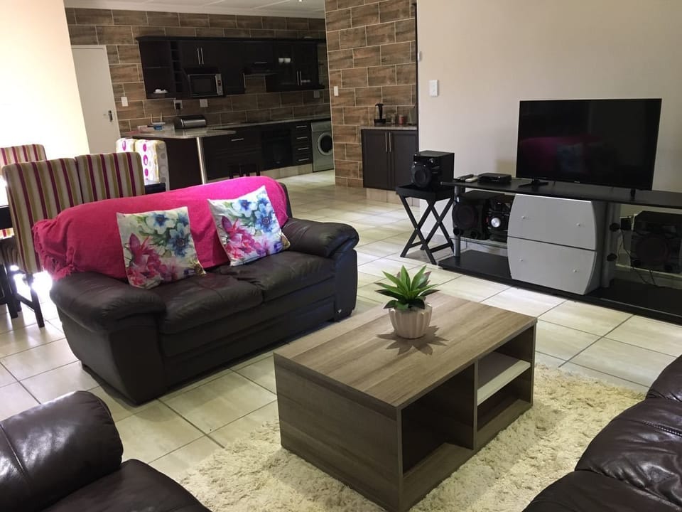 32-inch flat-screen TV with satellite channels, TV