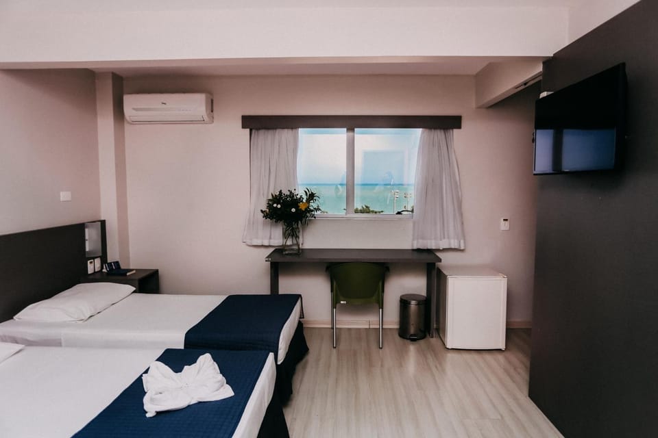 Minibar, desk, blackout drapes, soundproofing