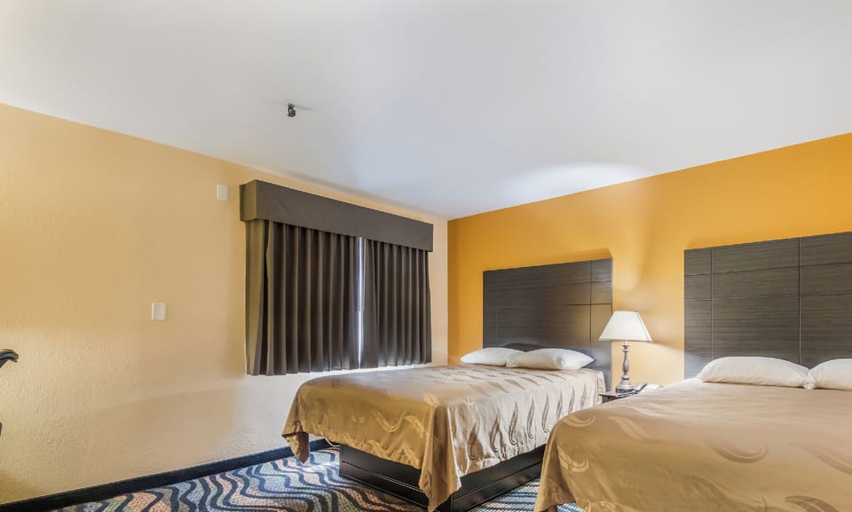 Double Room, 2 Queen Beds, Non Smoking | Iron/ironing board (on request), WiFi (free), bed sheets