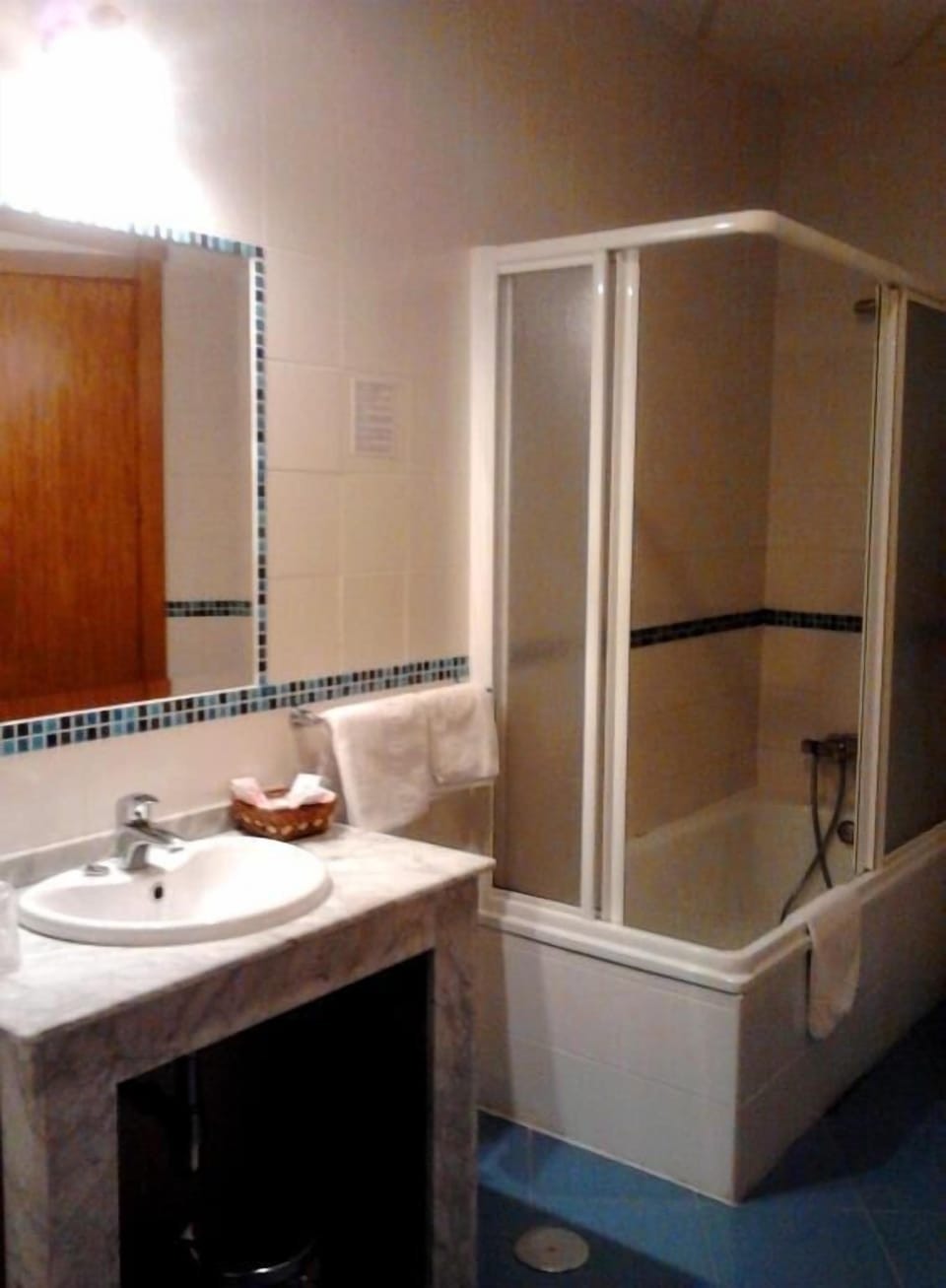 Free toiletries, hair dryer, towels