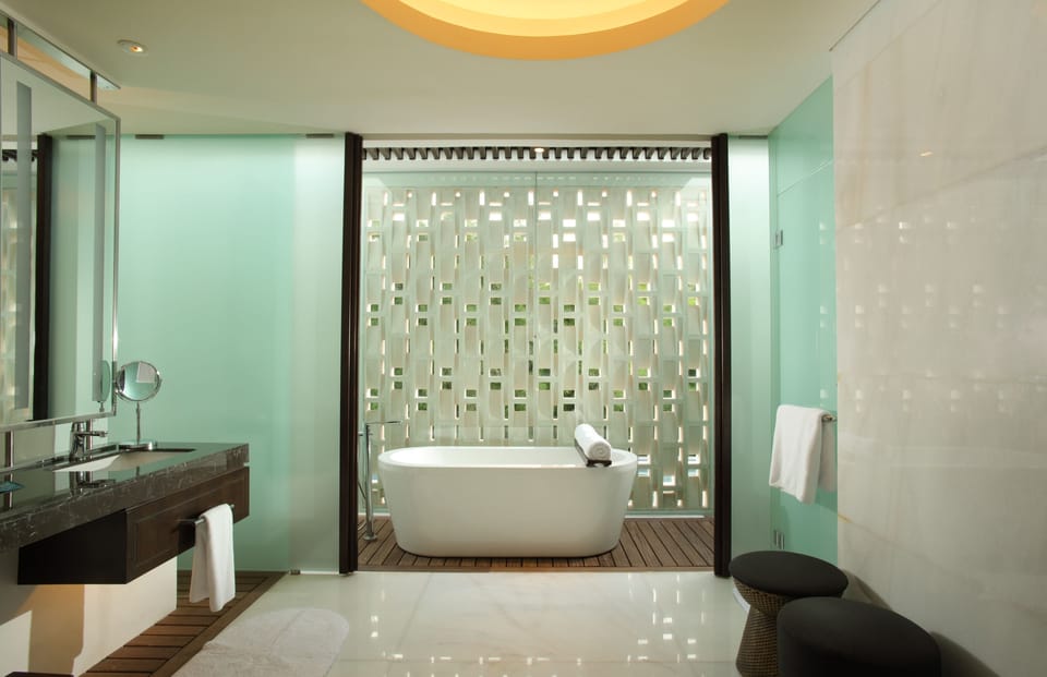 The Anvaya Suite | Bathroom | Free toiletries, hair dryer, slippers, towels