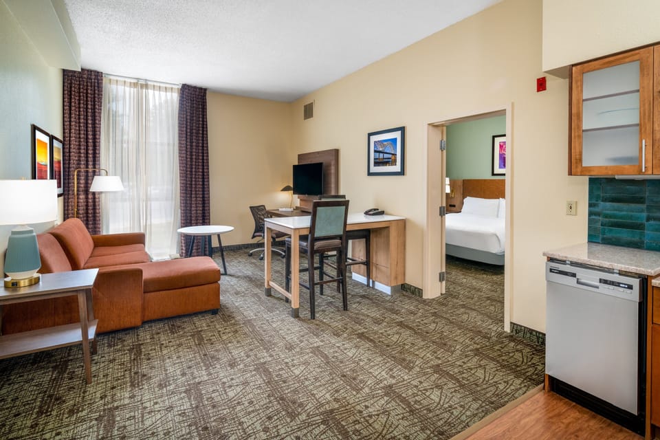 Suite, 1 Bedroom, Roll-in Shower, Kitchen (Communications Accessible) | Blackout drapes, iron/ironing board, free cribs/infant beds, free WiFi