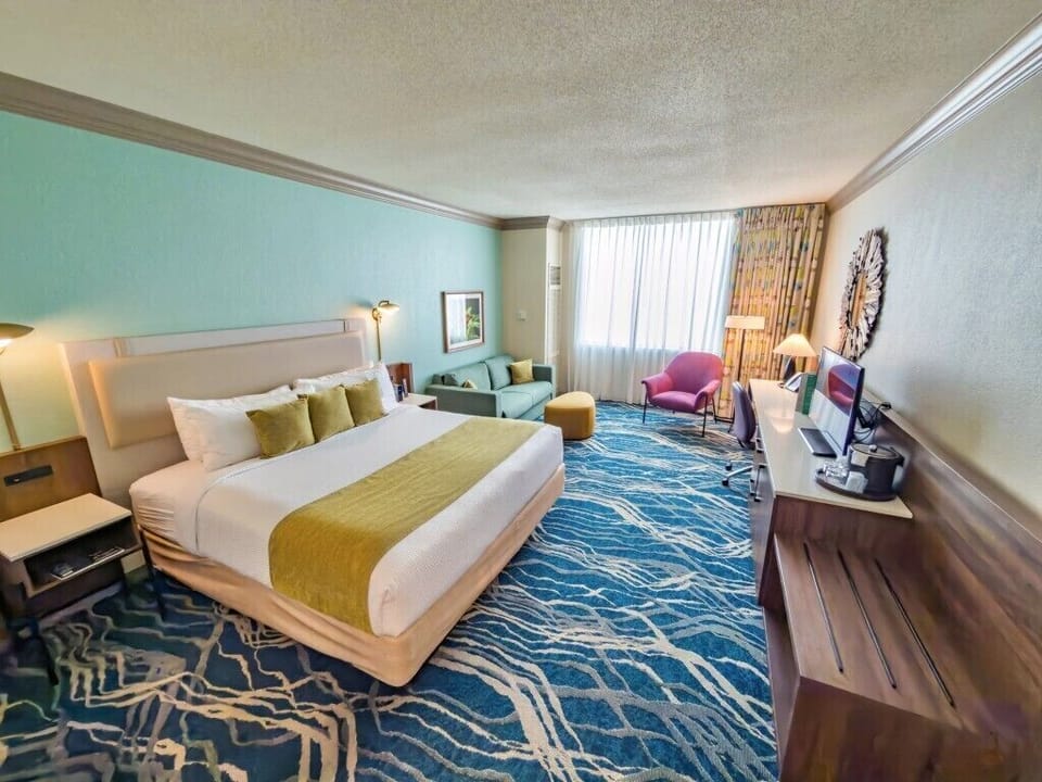 Premium bedding, pillowtop beds, in-room safe, desk