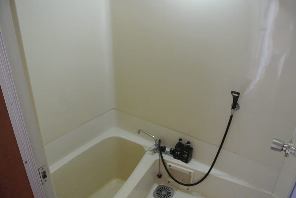 Separate tub and shower, deep soaking tub, free toiletries, hair dryer