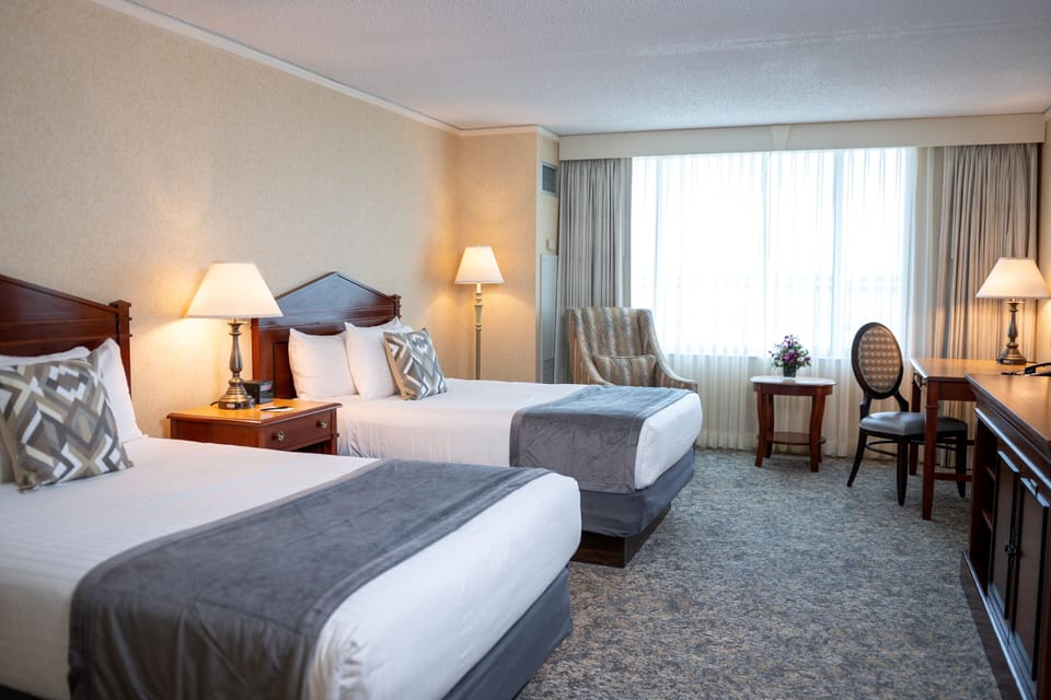 Classic Double Room, 2 Double Beds | Premium bedding, pillowtop beds, in-room safe, desk