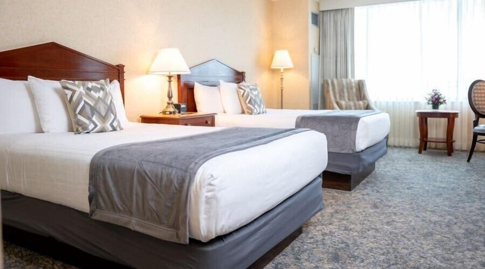 Classic Double Room, 2 Double Beds | Premium bedding, pillowtop beds, in-room safe, desk