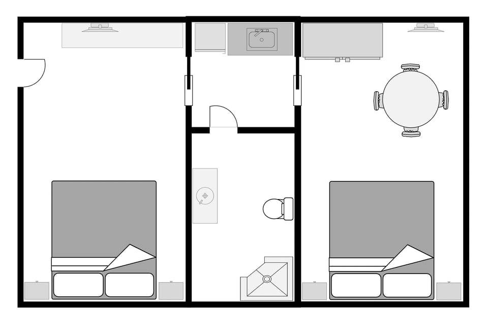 Two Bedroom Unit  | Floor plan