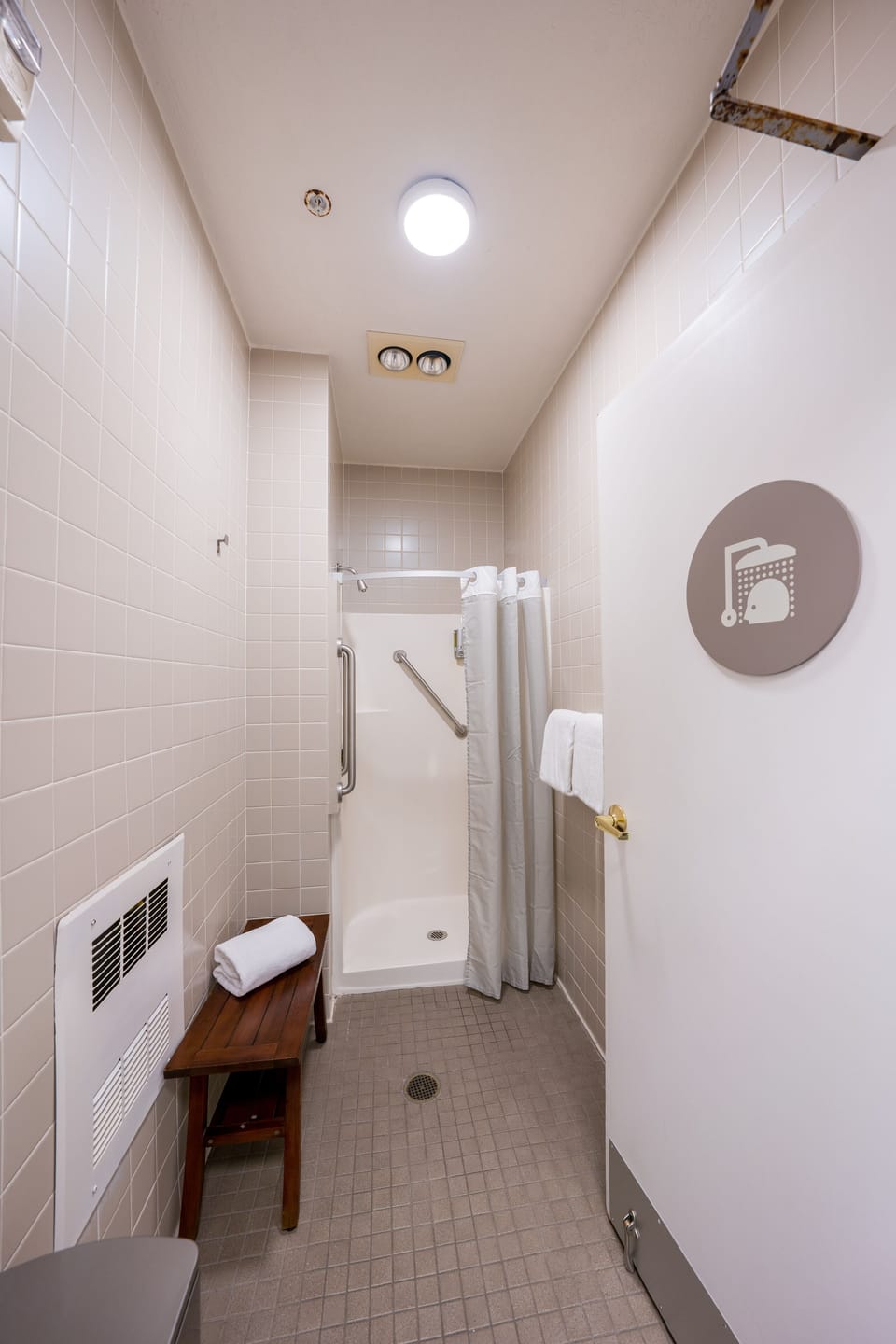Hair dryer, towels