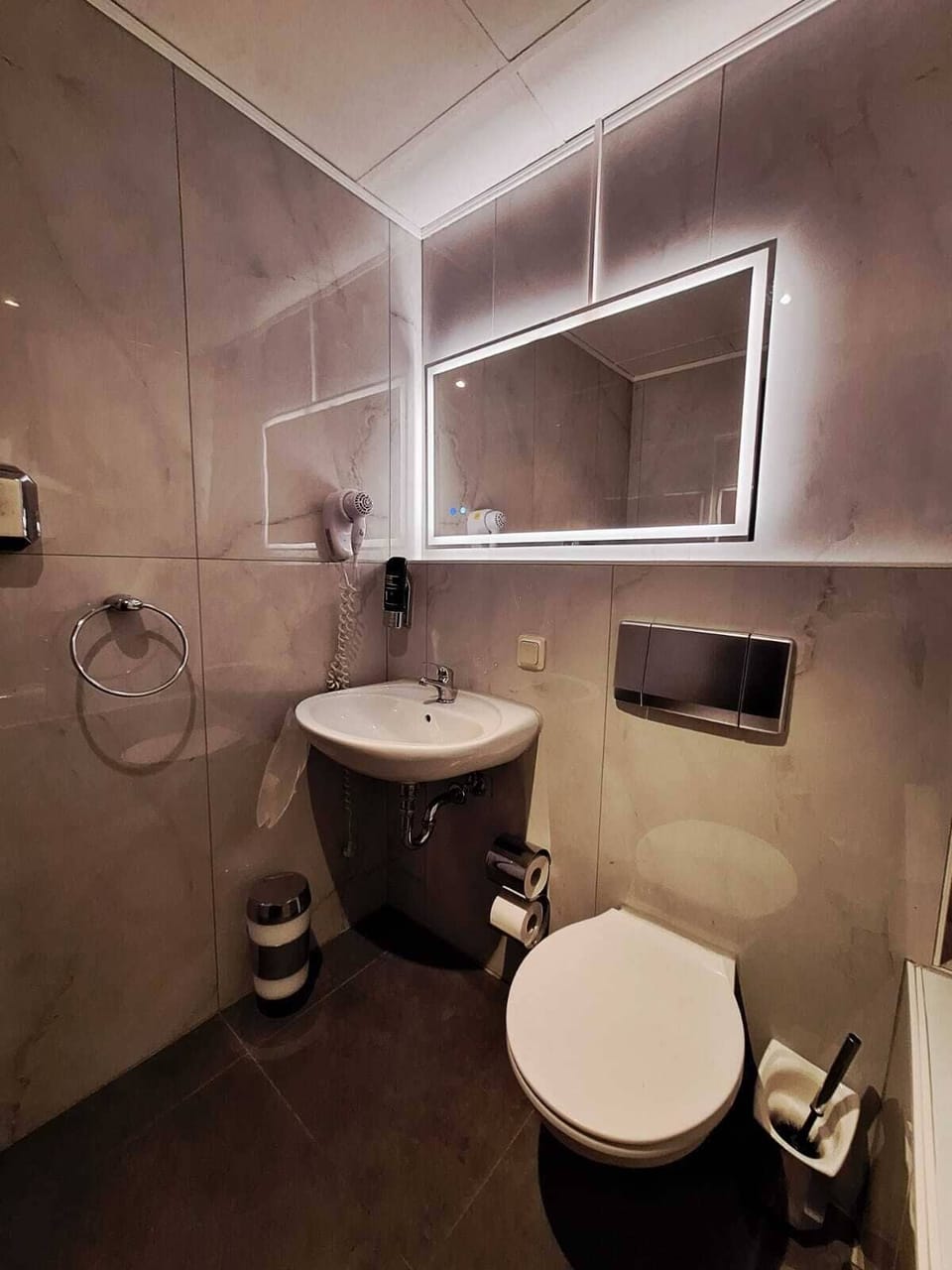 Free toiletries, hair dryer, towels