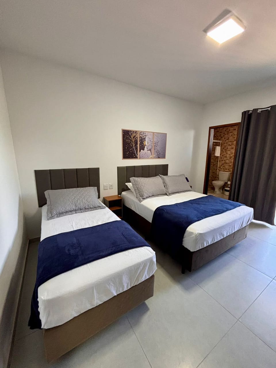 Desk, laptop workspace, free WiFi, bed sheets