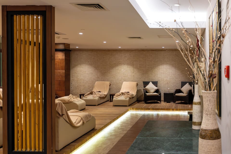 Turkish bath, body treatments, body scrubs, facials, 1 treatment room