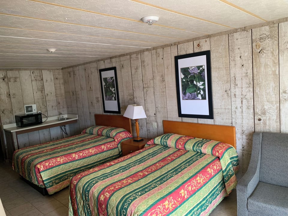 Room, 2 Queen Beds | Desk, WiFi (free), bed sheets