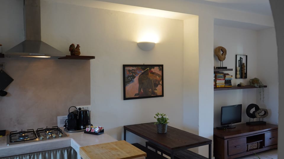 Standard Apartment, 1 Bedroom, Garden View | Private kitchen | Full-size fridge, stovetop, espresso maker, coffee/tea maker