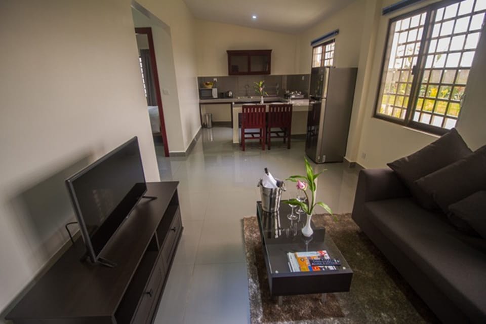 Family Bungalow | Living area | 32-inch LCD TV with cable channels, TV
