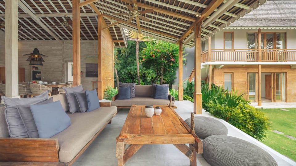 Family Villa, 5 Bedrooms (3 King & 4 Single Beds) | Living area | LED TV, DVD player