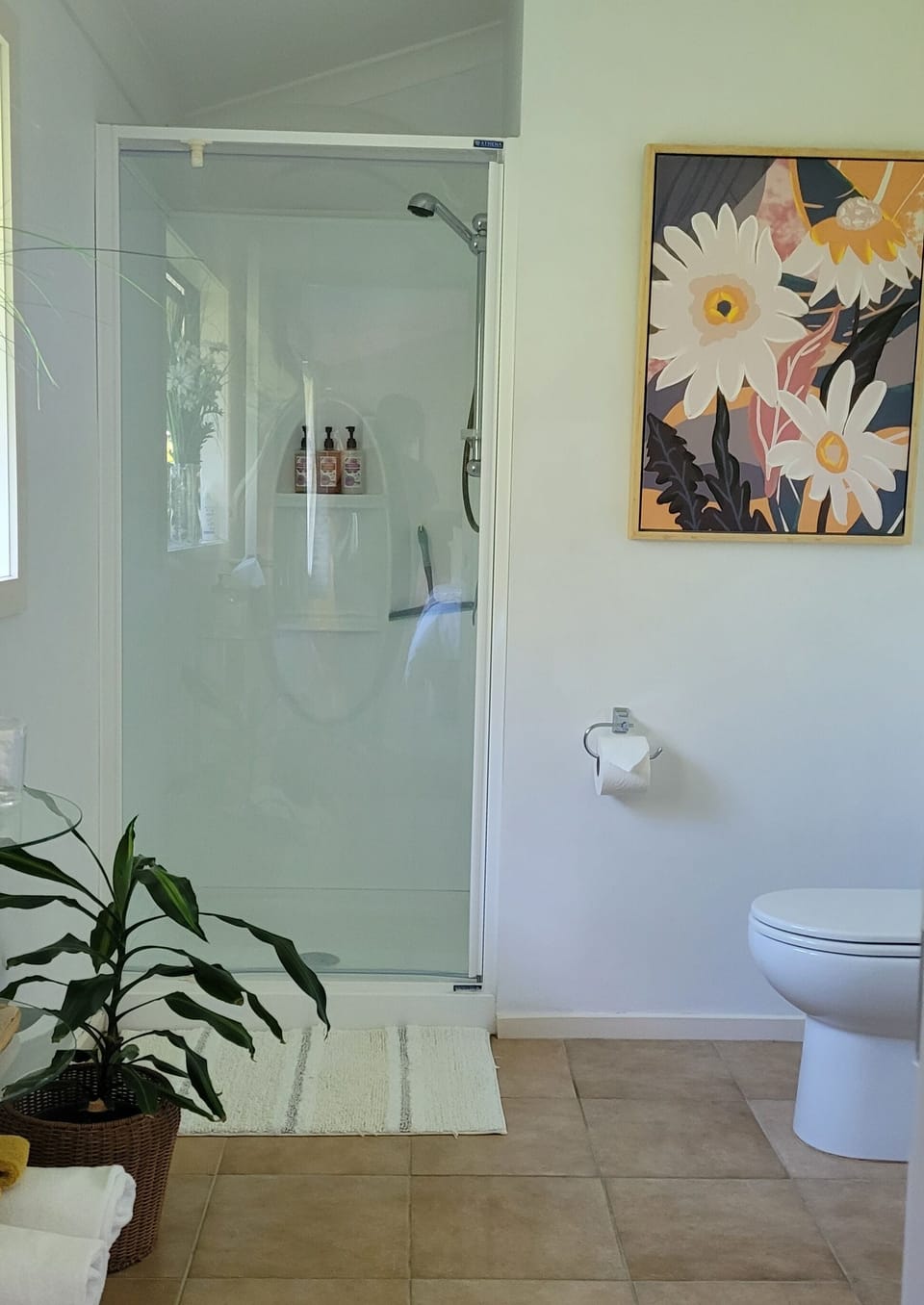 Room Two | Bathroom | Shower, free toiletries, hair dryer, bathrobes