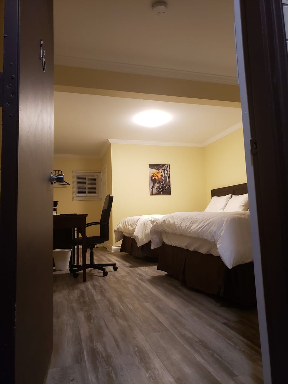 Standard Room, 2 Queen Beds | Desk, free WiFi, bed sheets