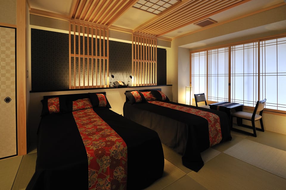 Japanese Western Room | Down comforters, in-room safe, desk, iron/ironing board