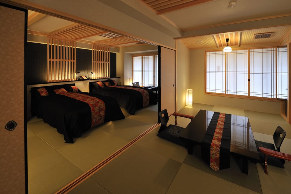Japanese Western Room | Down comforters, in-room safe, desk, iron/ironing board