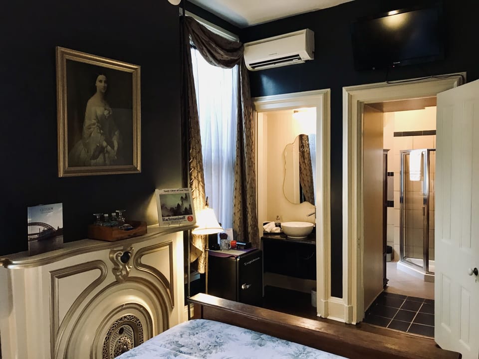 Deluxe Room, 1 Queen Bed, Non Smoking, Refrigerator (Rachmaninoff) | Bathroom | Free toiletries, hair dryer, bathrobes, towels