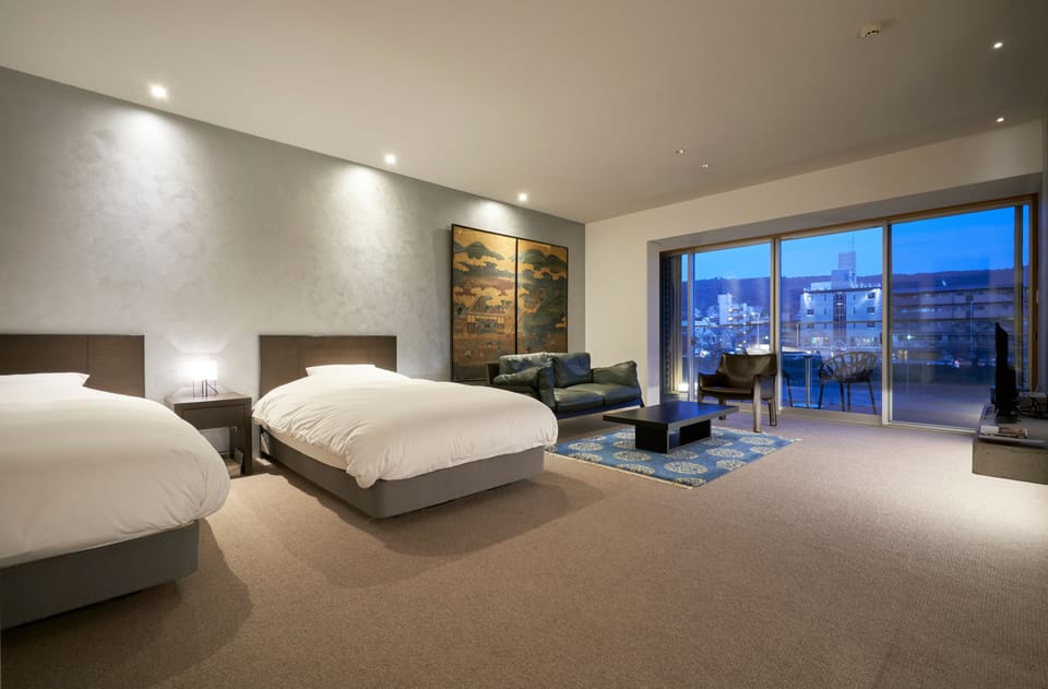 River view room with Tatami area 201 | Free minibar, in-room safe, individually decorated, desk