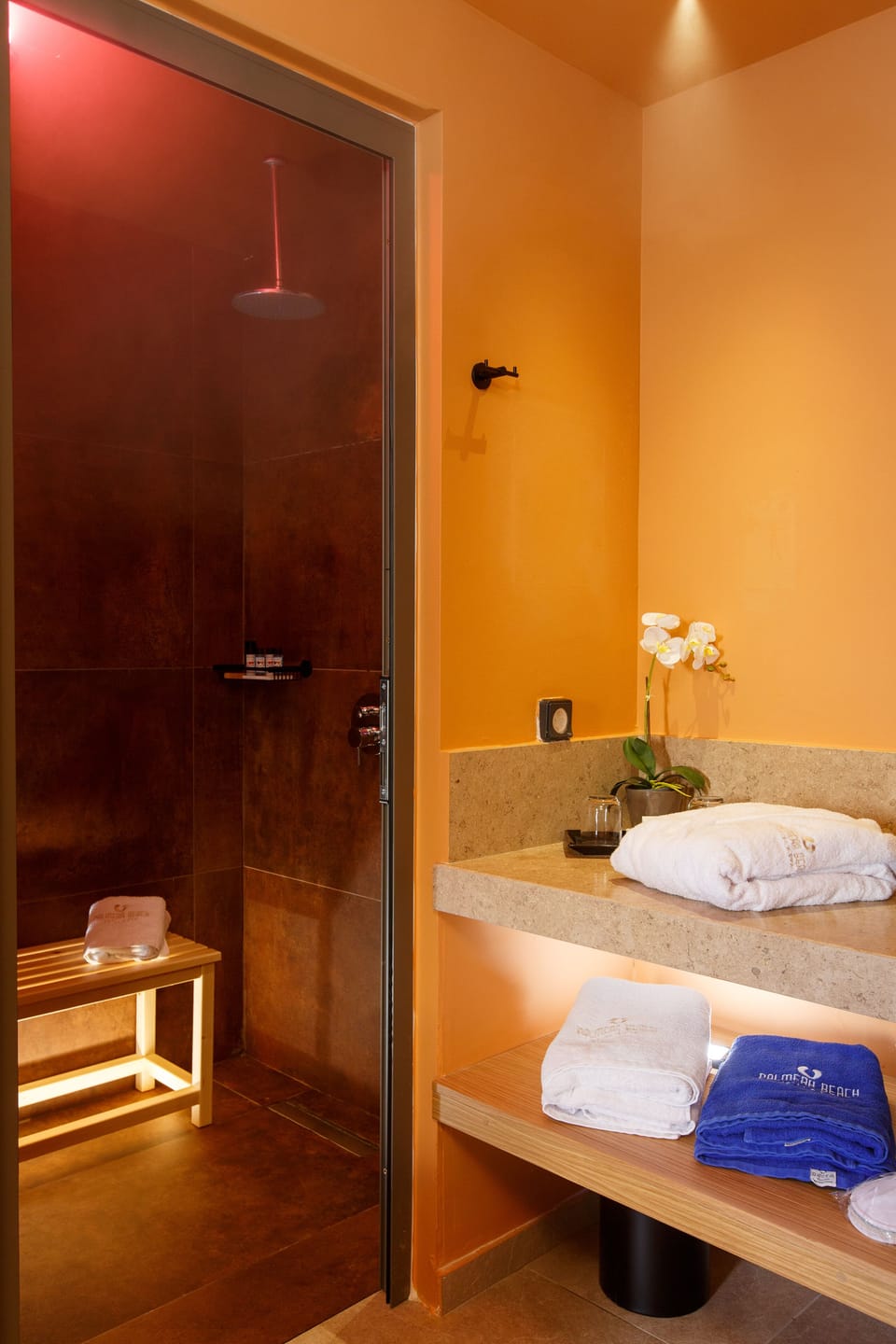 Superior Deluxe Suite with Steam shower & Jacuzzi | Bathroom | Hair dryer, towels