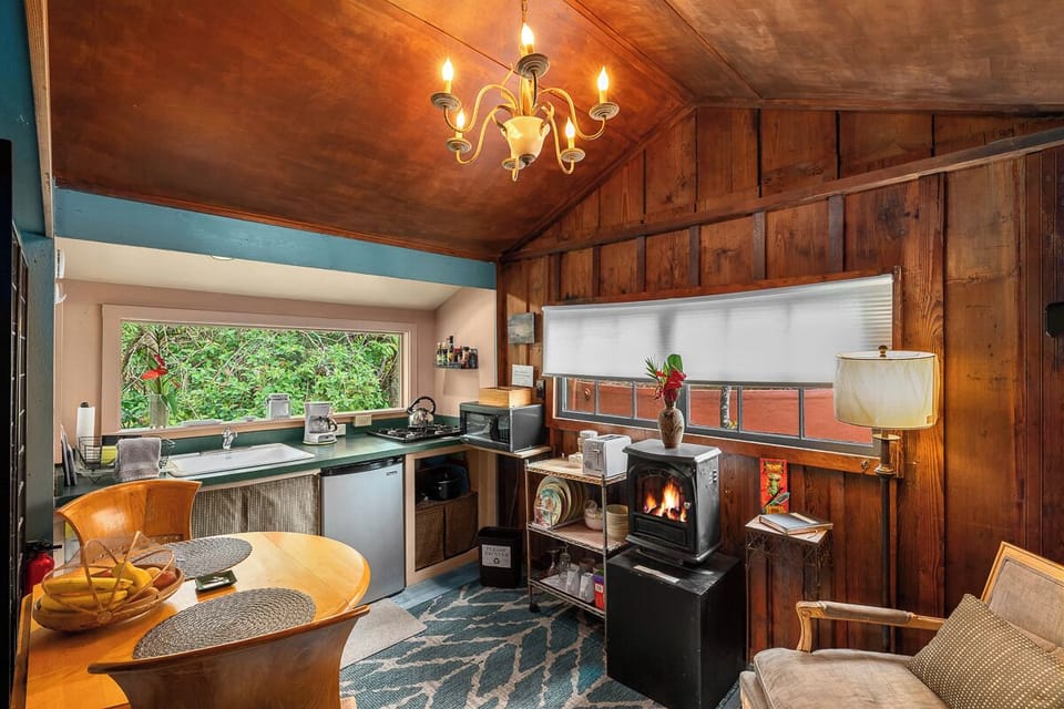 Romantic Cottage, 1 Queen Bed | Private kitchen | Fridge, microwave, coffee/tea maker, electric kettle