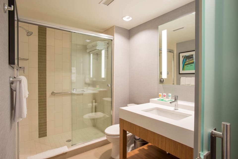 Free toiletries, towels