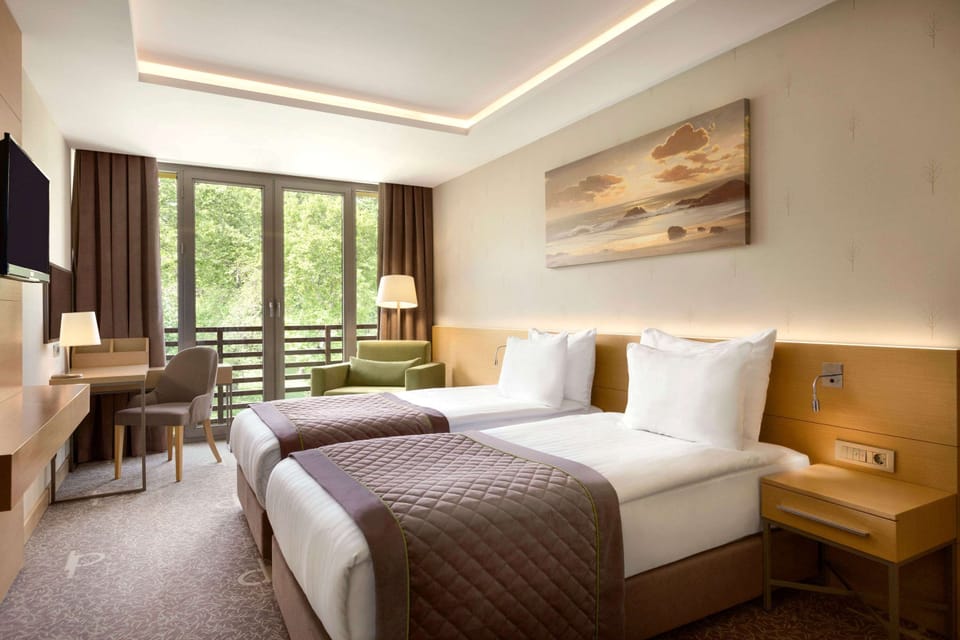 Minibar (free items), in-room safe, desk, soundproofing