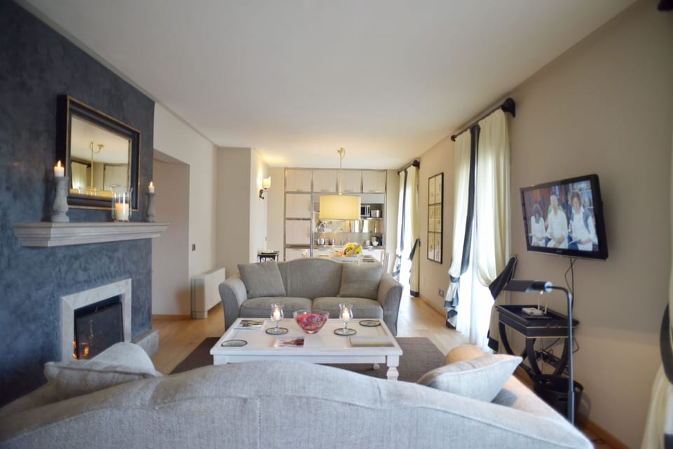 Royal Apartment, 2 Bedrooms | Living area | Flat-screen TV