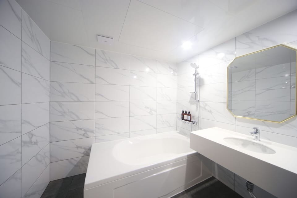 Premium Room | Bathroom | Combined shower/tub, free toiletries, hair dryer, bathrobes