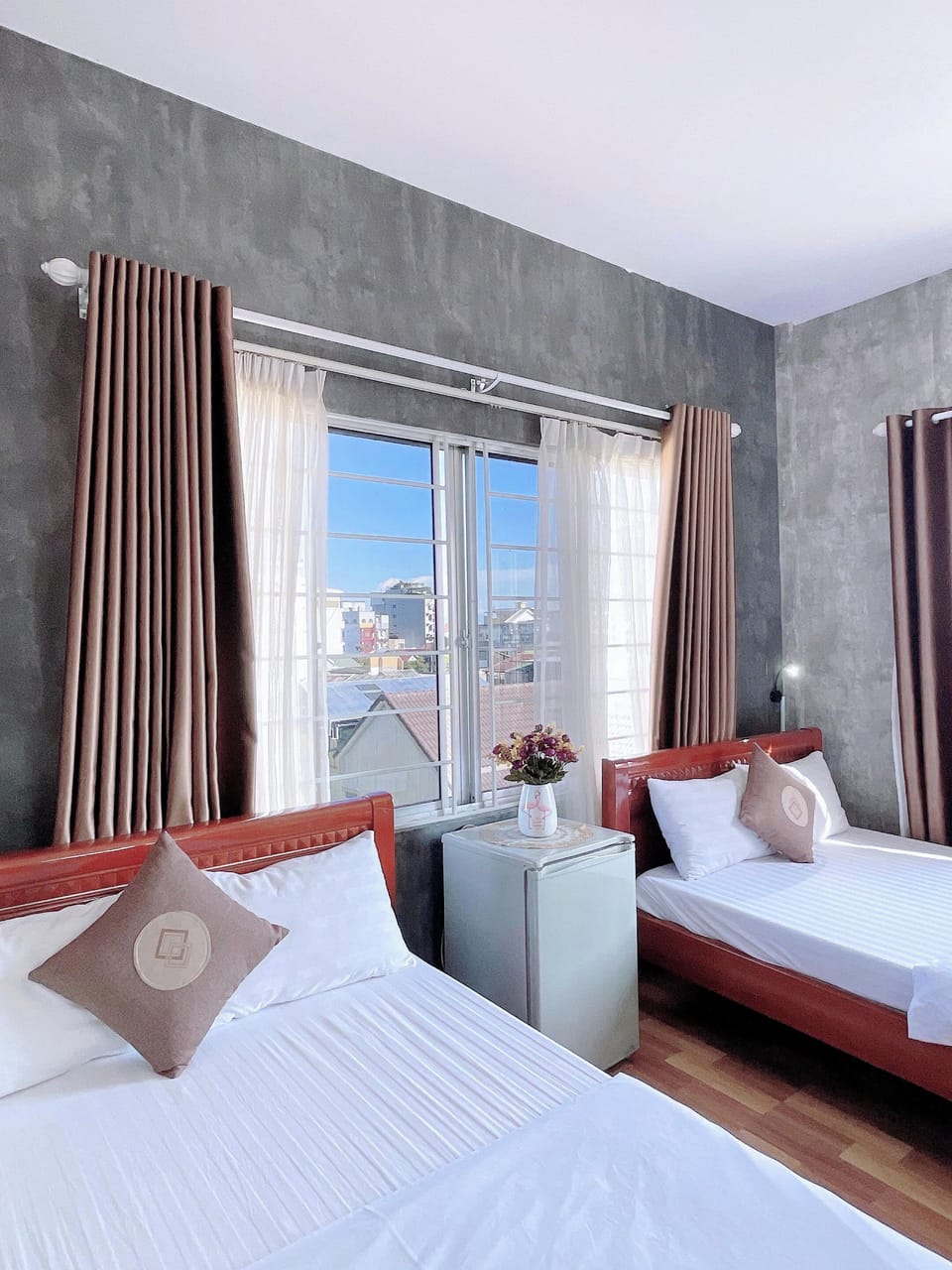 Family Quadruple Room, 2 Queen Beds, City View | Blackout drapes, iron/ironing board, free WiFi, bed sheets