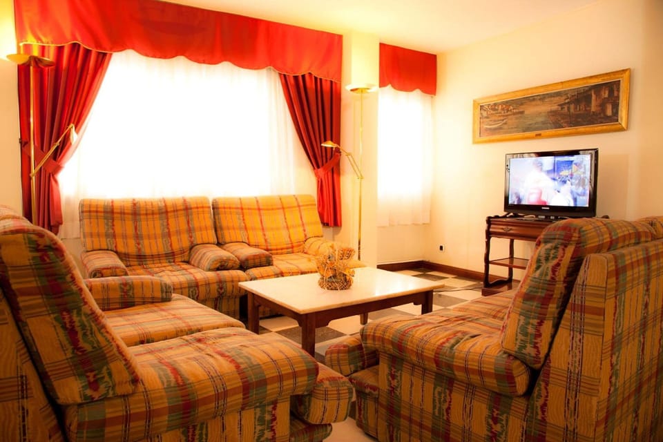 20-inch flat-screen TV with digital channels, TV